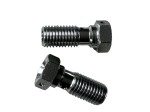 Śruba banjo M10x1 aluminiowa srebrna – 29 mm, klucz 14 mm