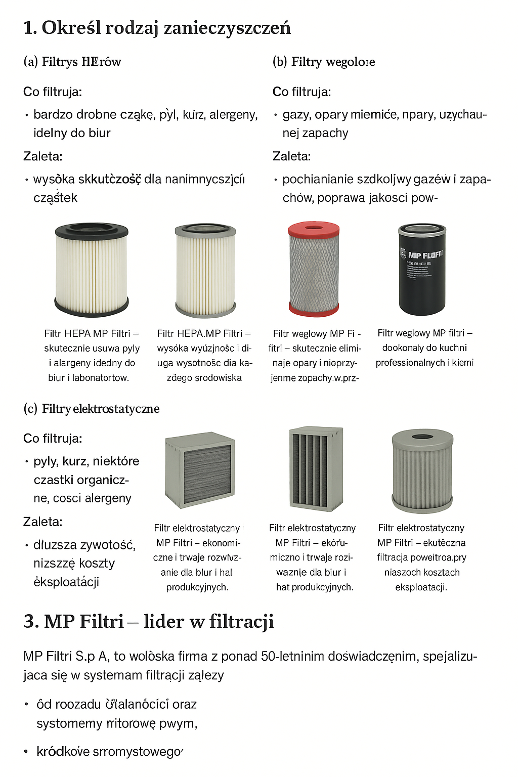 Filtr HEPA MP Filtri 1